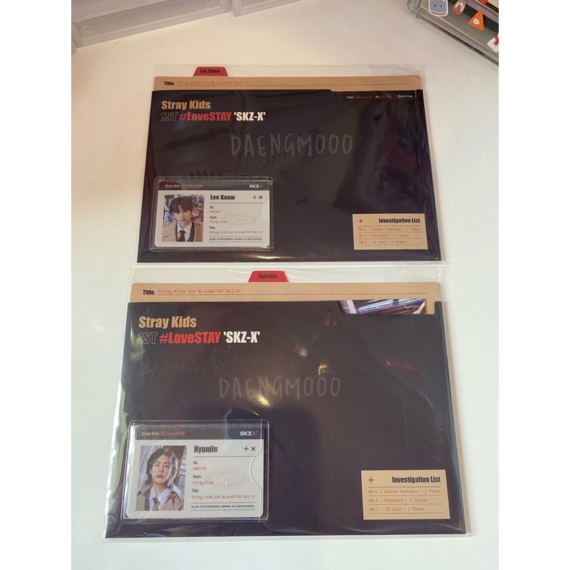 Postcard + ID Card File Set SKZ-X Fanmeet Lee Know, Hyunjin