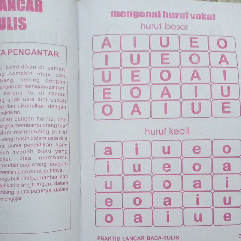 Buku Praktis Lancar Baca Tulis Untuk Anak