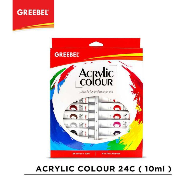 

GREEBEL Cat Akrilik / Acrylic Colour/ Acrylic Paint 10ml (24pcs/box)