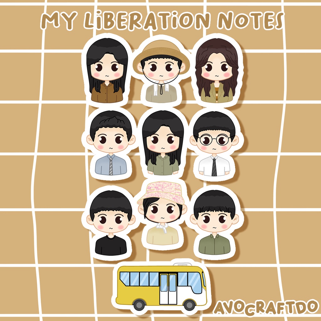 [ AVOCRAFTDO ] Sticker Kdrama My Liberation Notes Die Cut