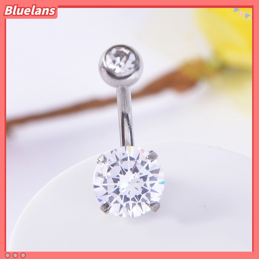 Bluelans Navel Ring Cute Comfortable Smooth Surface Navel Body Jewelry Piercing