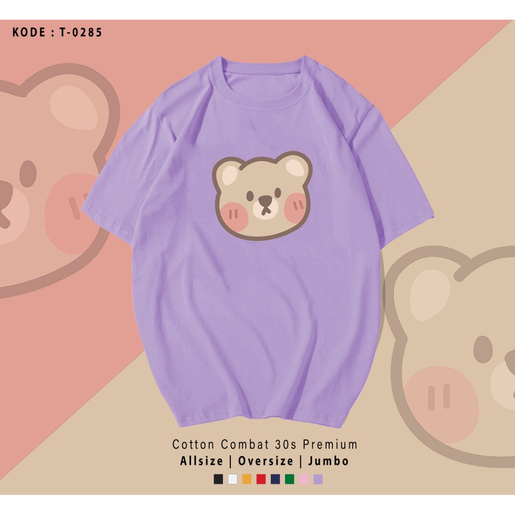 MUKA BERUANG BEAR FACE KAOS DESIGN/ TERMURAH / PREMIUM