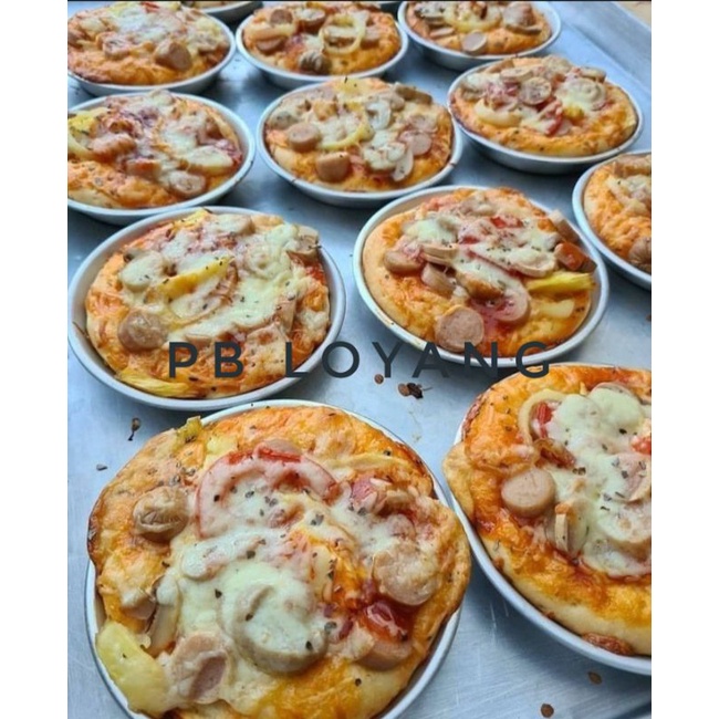 Loyang pizza ukuran 10,12,14 cm perlusin