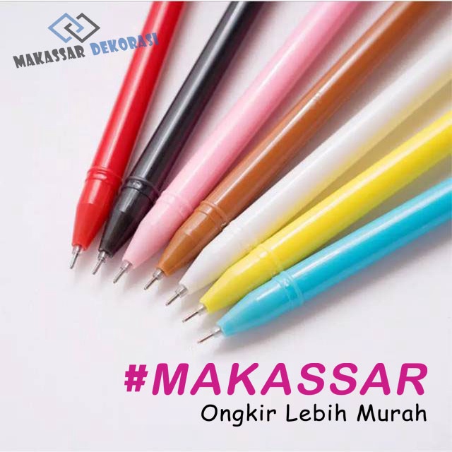 Pulpen Karakter Pena Bolpen Tinta Gel Cair Bentuk Karakter Kartun