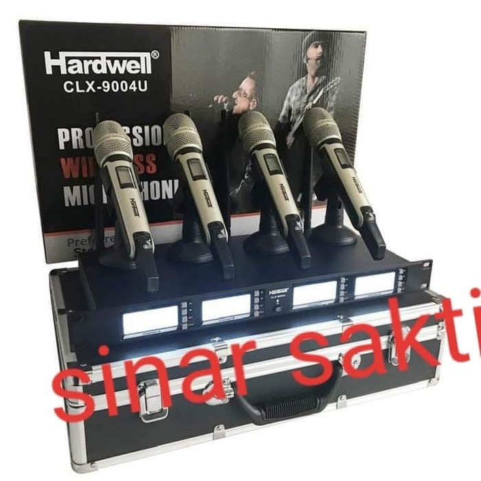 MICROPHONE HARDWELL CLX9004U/CLX 9004U 4 MIC WIRELESS HANDHELD