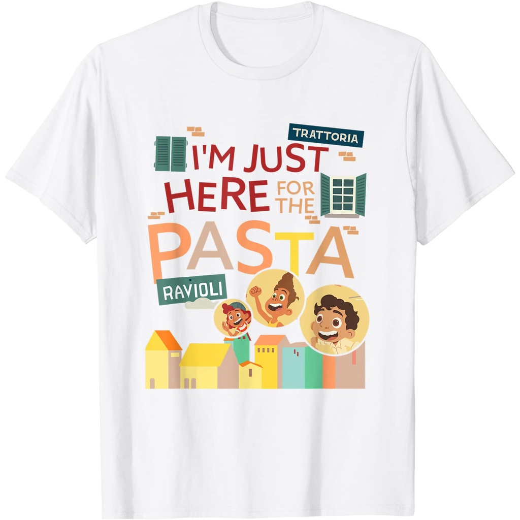 Kaos Anak 3D Baju Anak Disney Pixar Luca I'm Just Here For The Pasta - Kazzamy