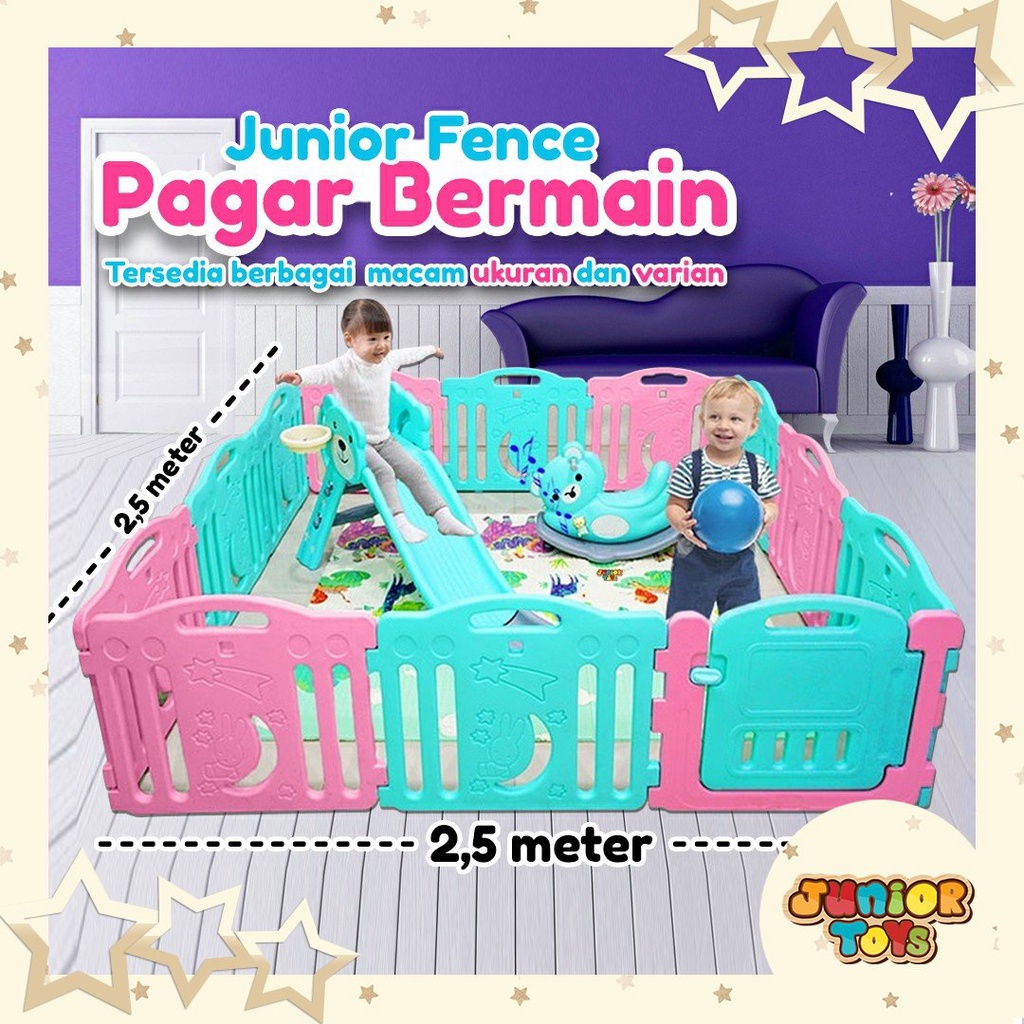 Pagar Anak Bayi Set Pagar Mainan Anak Playpen Bayi Portable Baby Fence