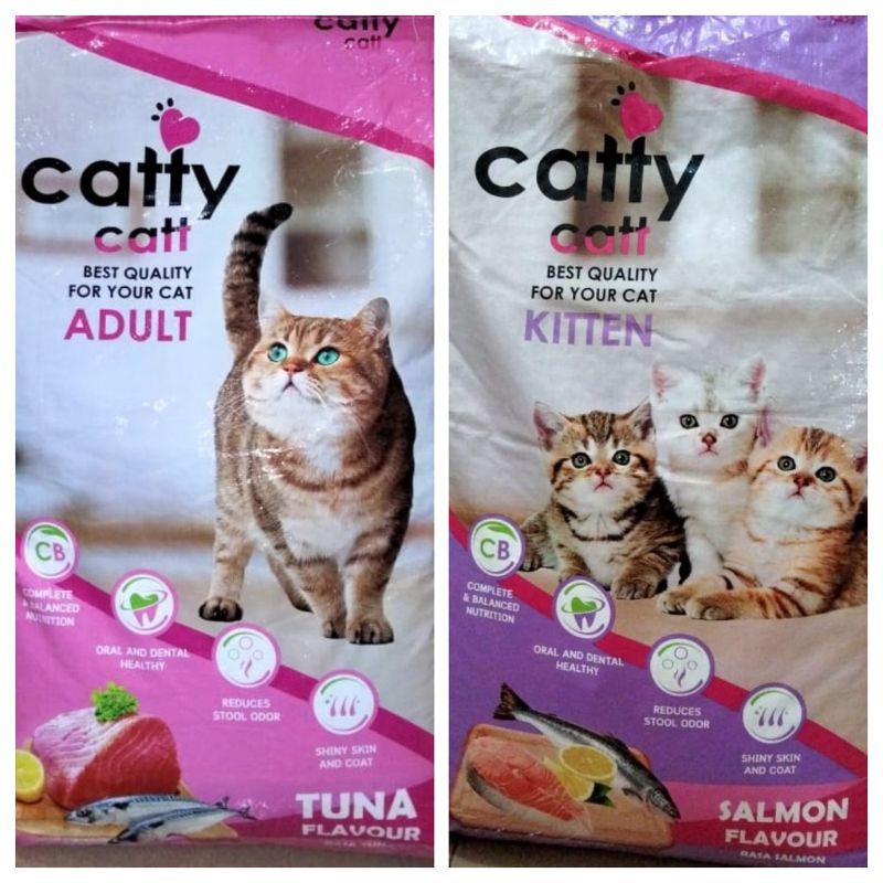 Makanan Kucing Catty Cat Kitten Salmon 1kg / Catfood Catty cT