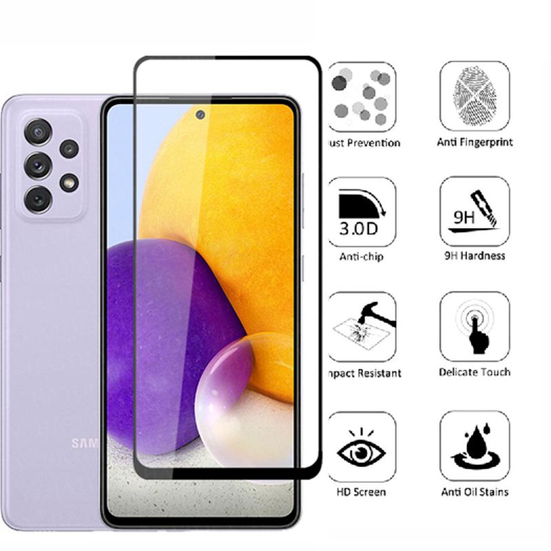 Tempered Glass Samsung A72 A52 A32 4G/5G Anti Gores Kaca Full Screen