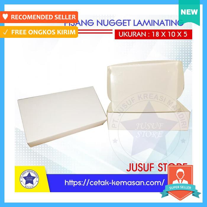 

Kotak Karton - Box Polos Pisang Nugget Laminating - Tempat Penyimpanan