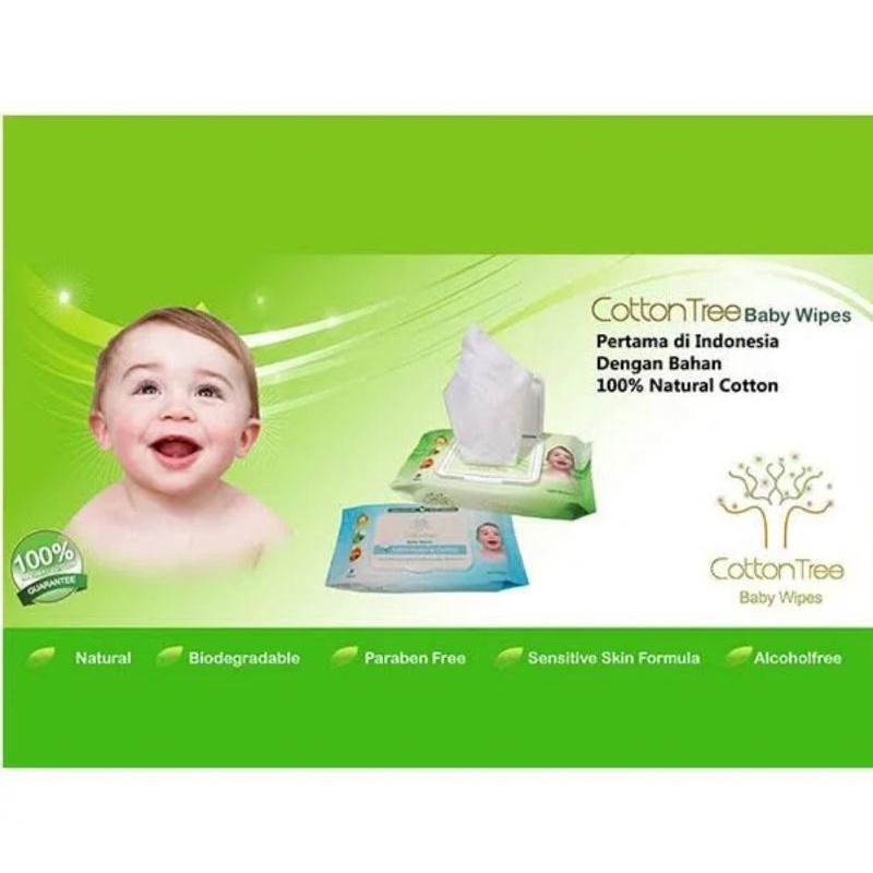 Cutton Tree Baby Wipes 50s