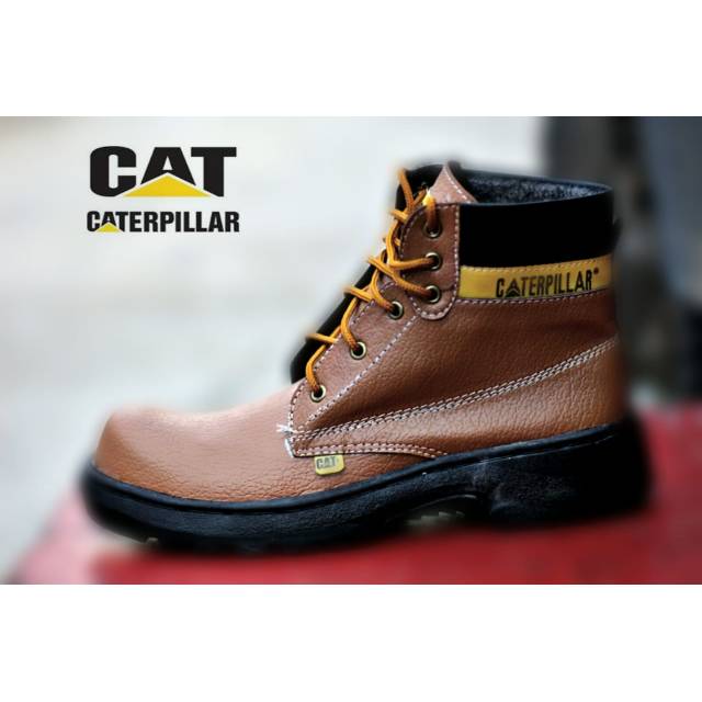 [ COD ] BIG SALE SEPATU SAFETY TRAKING CATERPILLAR HIGH SAFETY BOOTS PRIA KERJA LAPANGAN