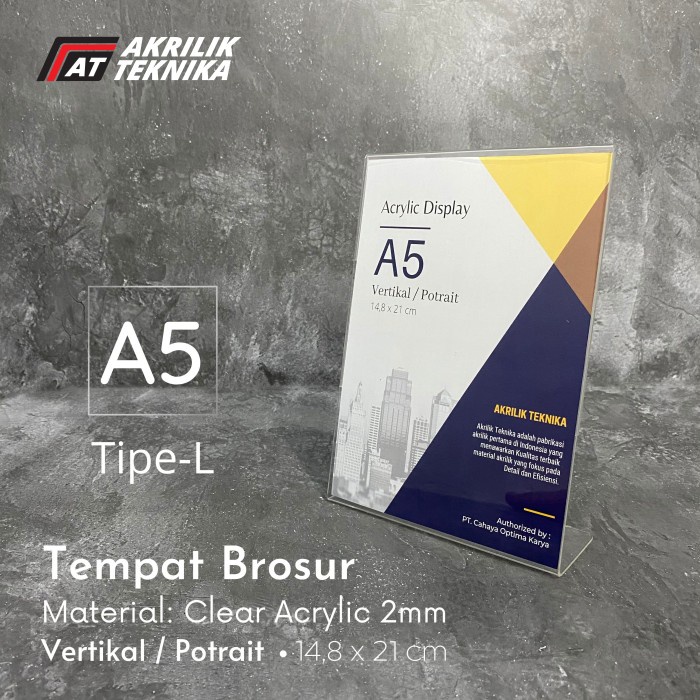 

ORGANIZER-DOCUMENT- TEMPAT BROSUR / TENT HOLDER / TENT CARD AKRILIK DISPLAY UKURAN A5 -DOCUMENT-