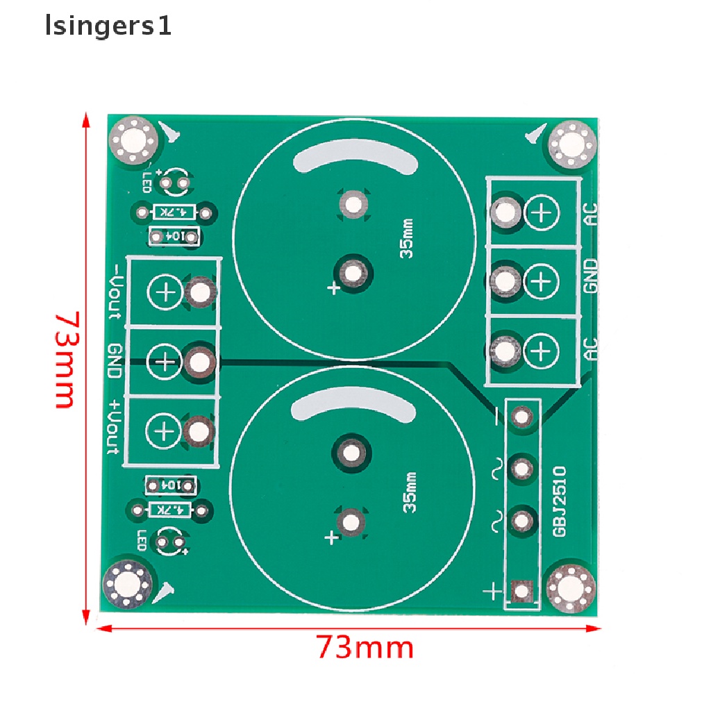 (lsingers1) Papan pcb power supply 25A AC-DC Untuk amplifier audio