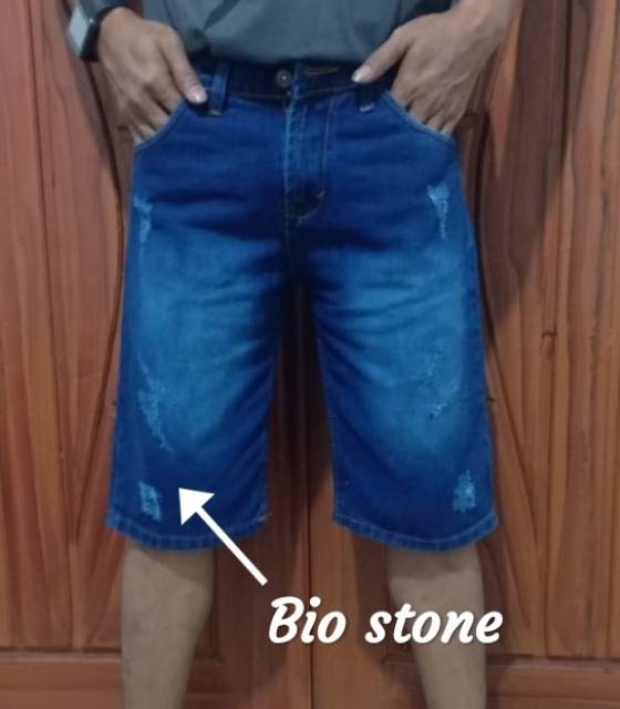 COD CELANA JEANS PENDEK PRIA MOTIF SOBEK ROBEK RIPPED TERBARU DAN TERLARISs