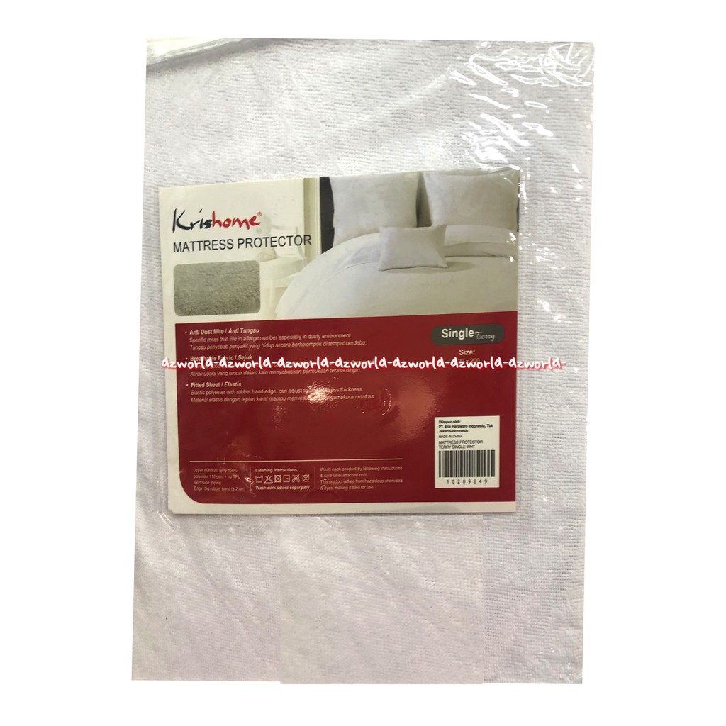 Sleep Lite Mattress Protector Single 120x200cm Alas Kasur Matras Tempat Tidur Pelindung Kasur