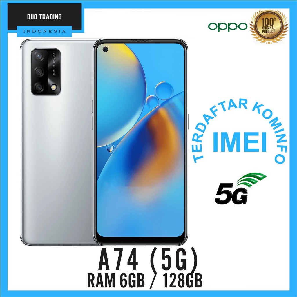 OPPO A74 5G RAM 6GB ROM 128GB GARANSI RESMI OPPO