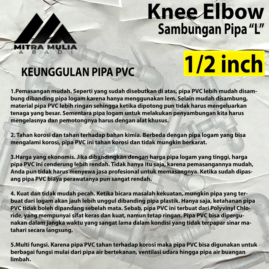 Knee/Elbow PVC TS 1/2&quot; Grest