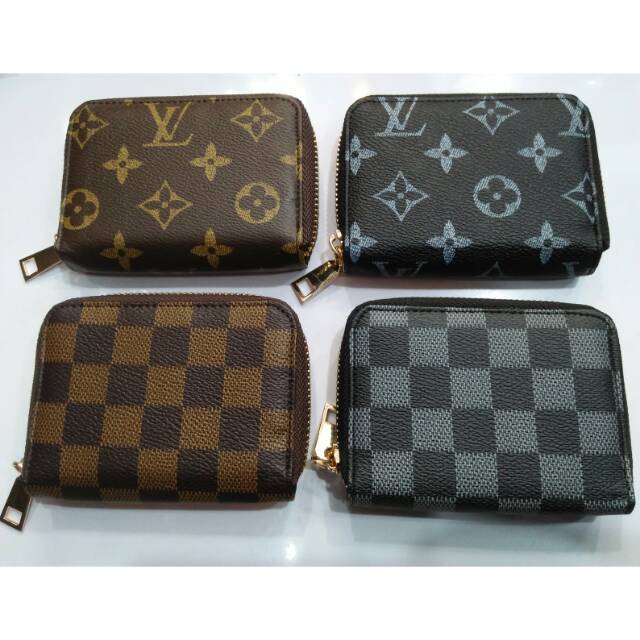 Dompet mini koin resleting motif