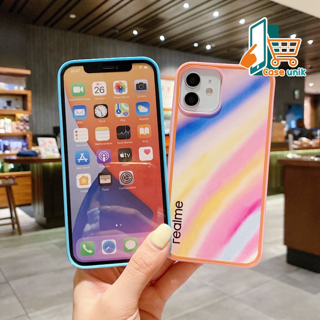 SS044 SOFTCASE RAINBOW REALME C1 C2 2 PRO A1k 5 5i c3 5S 6 C11 c12 c25 narzo 30A c15 c17 7i C21 CS3235