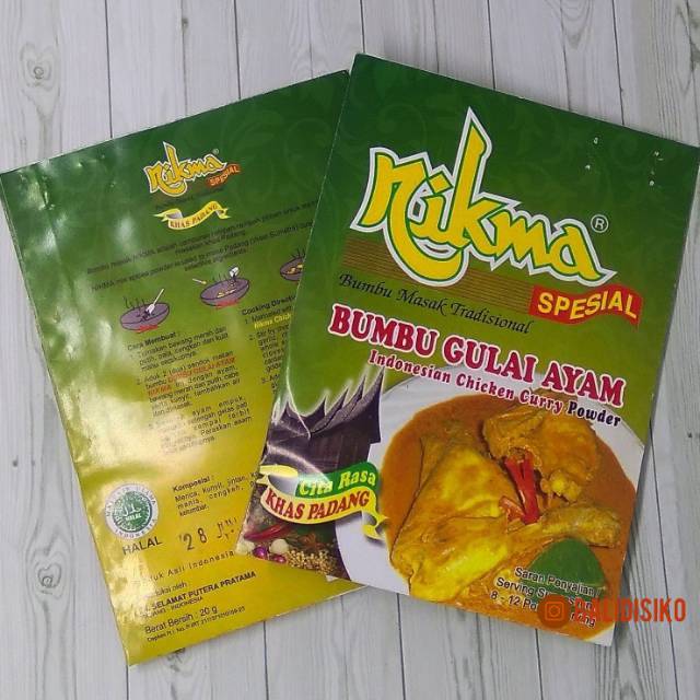 

Bumbu Gulai Ayam Masakan Padang 20 gr