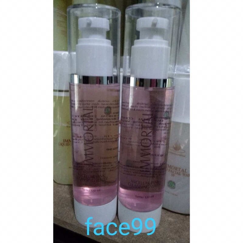 immortal micellar pink cleansing water