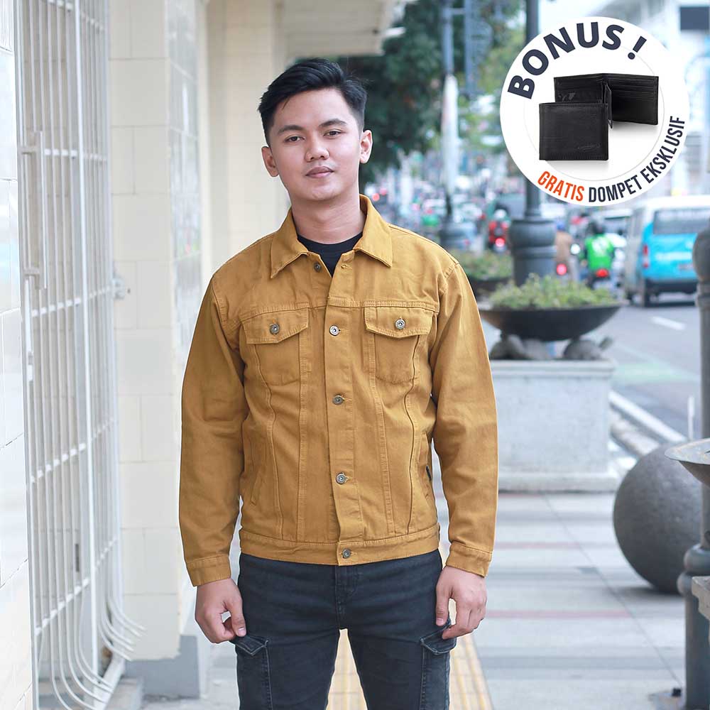 Jaket Jeans Pria Brand Local - TNGR SHOP SSP 555 (Bonus Dompet DC 228/DC 126)