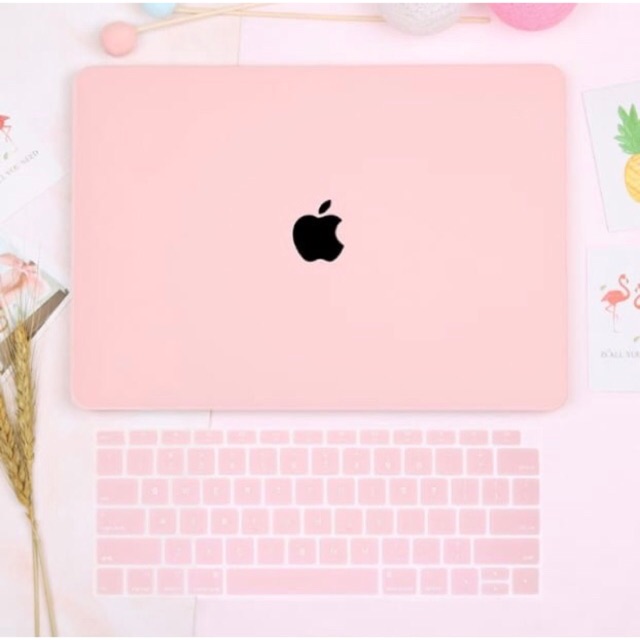 Cover Macbook M1 PINK MATTE NEW AIR PRO RETINA NEW PRO TOUCHBAR  / NON TB MAC AIR 13iN