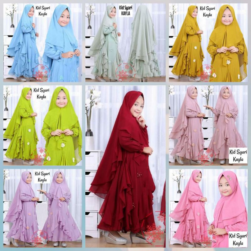 GAMIS ANAK SYARI KAYLA GAMIS ANAK KUALITAS PREMIUM