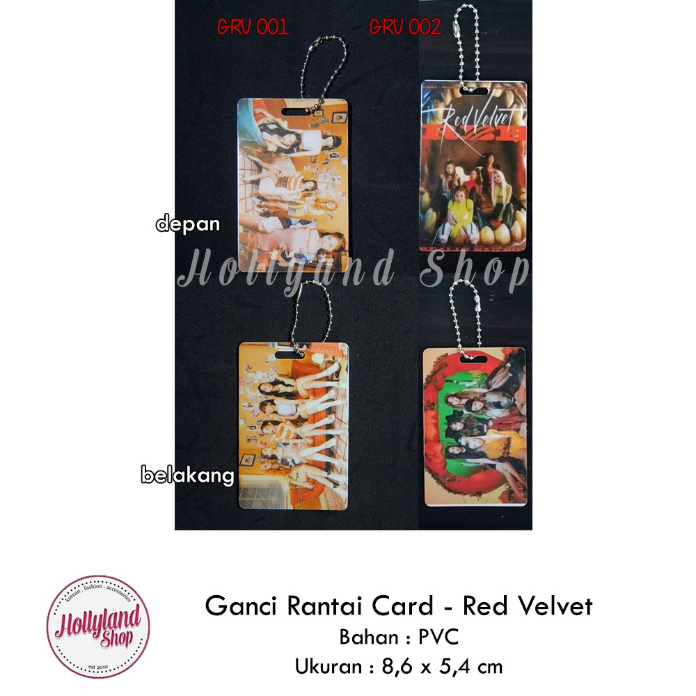 Gantungan Kunci Kartu PVC Card Red Velvet Seventeen Stray Kids Unofficial