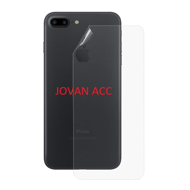 IPHONE 6 6G 6S 7 7G 8 8G 6+ 7+ 8+ 6 PLUS 7 PLUS 8 PLUS ANTI GORES HYDROGEL BENING BELAKANG PLASTIK CLEAR SCREEN GUARD GEL ANTI JAMUR SKIN PELINDUNG BELAKANG DARI JAMURAN