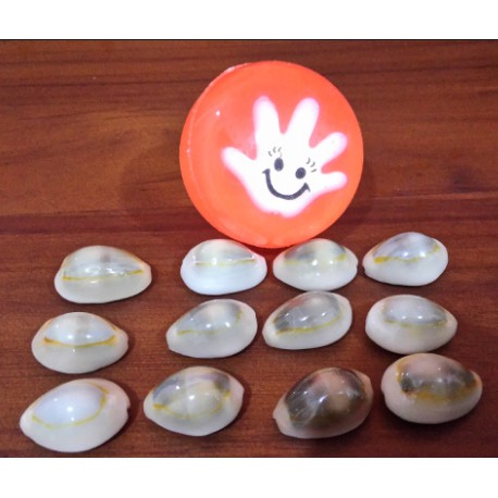 MAINAN TRADISIONAL BOLA BEKEL BIJI KEONG 6 PCS