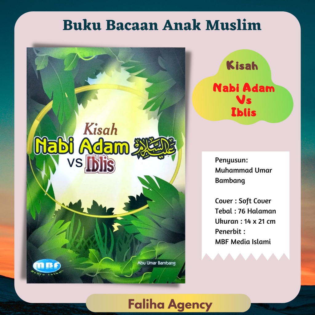 Buku Anak Muslim Kisah Nabi Adam vs Iblis