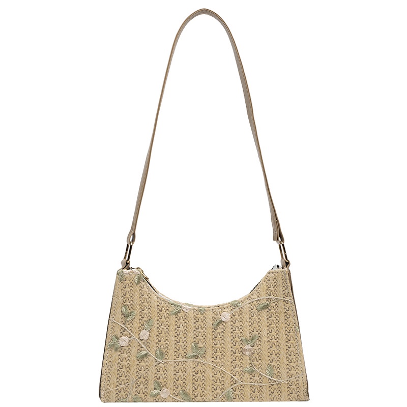 Tas Jerami Mutiara/Tas Anyaman/Tas Pesta/Tas Wanita/Tas Wanita Kekinian/Tas Bahu/Totebag/Tas Mini Wanita BAO050
