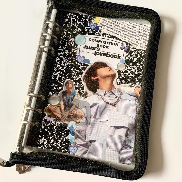(MENARIK) BINDER A5 ZIPPER WARNA GLITTER TRANSPARANT PHOTOCARD PC