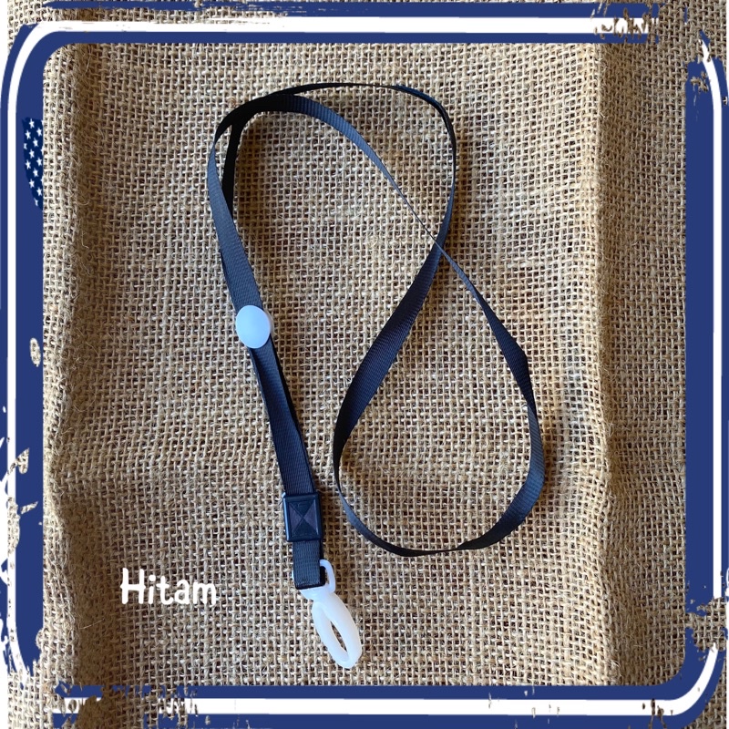 

Tali ID card photocard hitam dan biru (Tali saja)