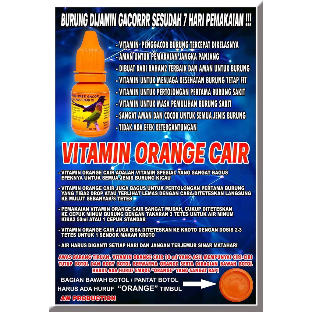 VITAMIN ORANGE CAIR AIDY WIJAYA 10ML