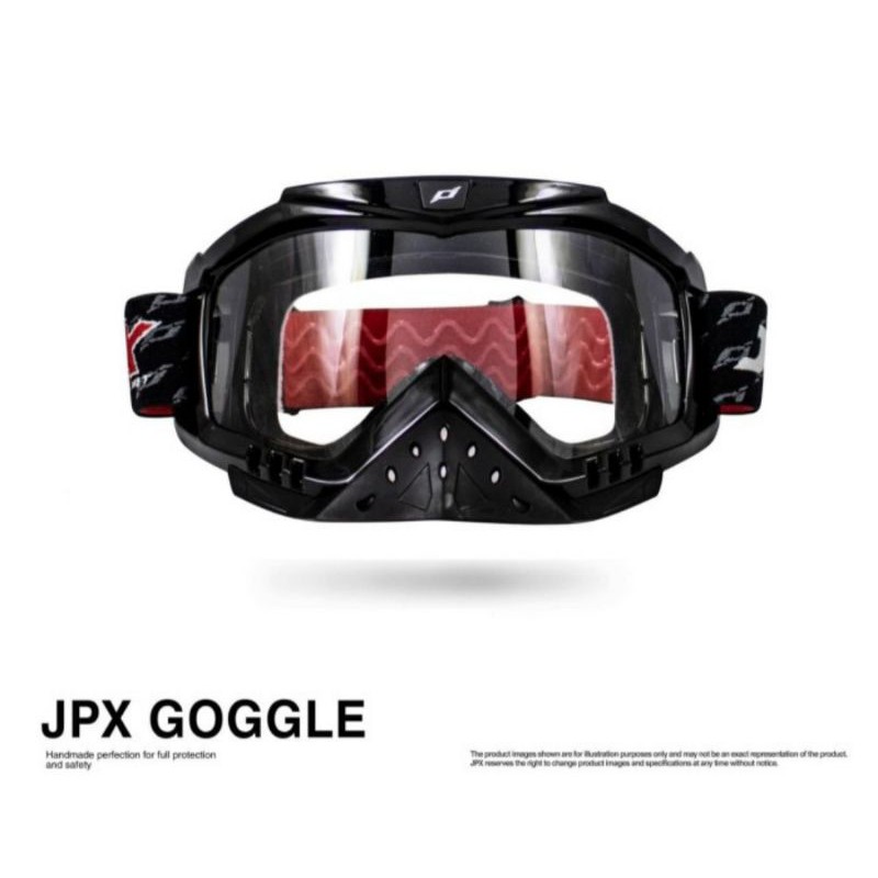 Kacamata Cross Google Jpx Warna Hitam Lensa Clears Shopee Indonesia