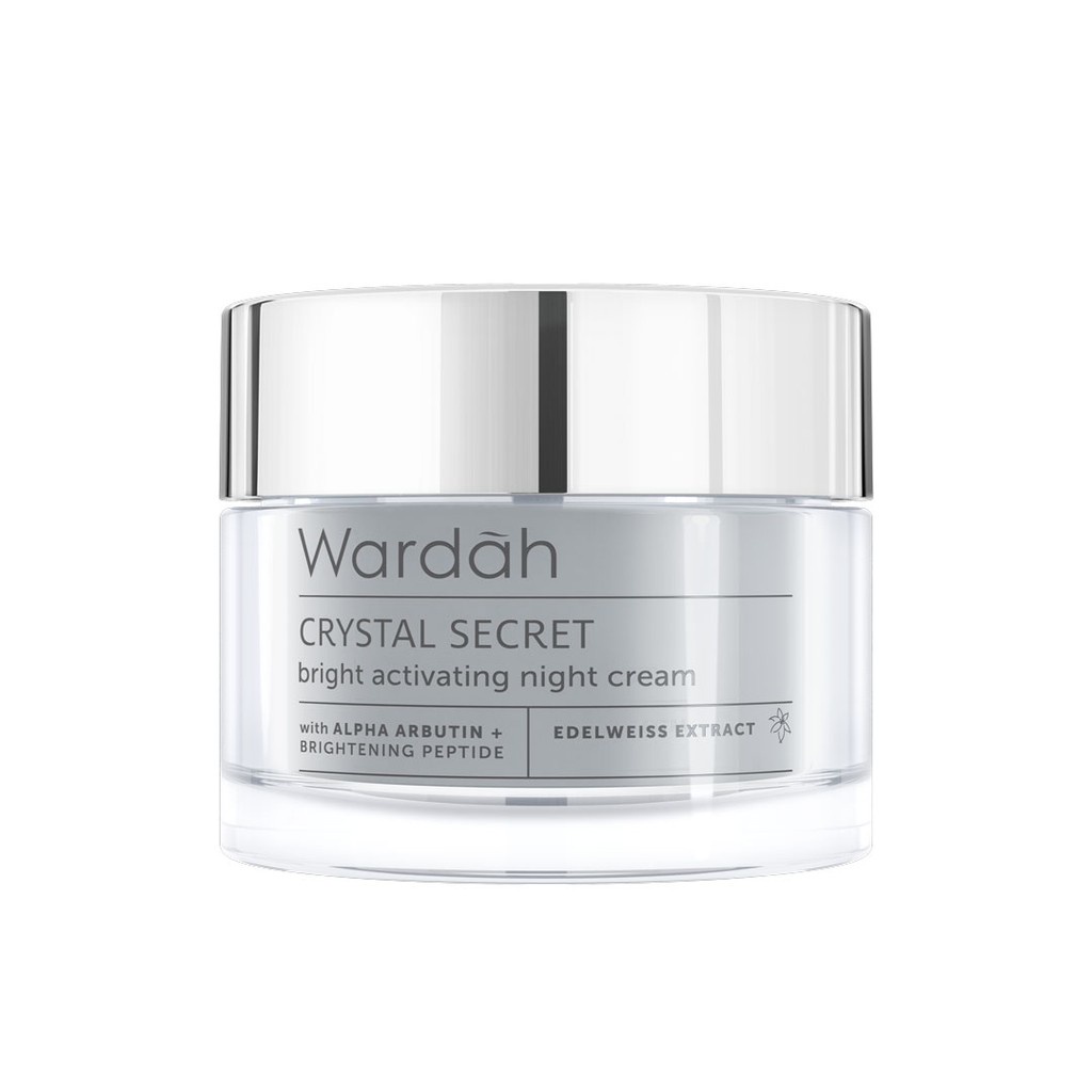 Wardah Crystal Secret Night Cream 30gr (kemasan baru )