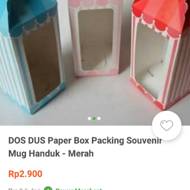 MarMon Box packing paper souvenir botol handuk mug dll
