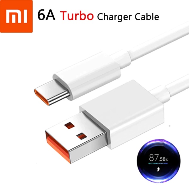 KABEL CHARGER XIAOMI REDMI NOTE 10 POCO X3 M3 F3 Mi 9 Mi 10 TURBO CHARGE TYPE C