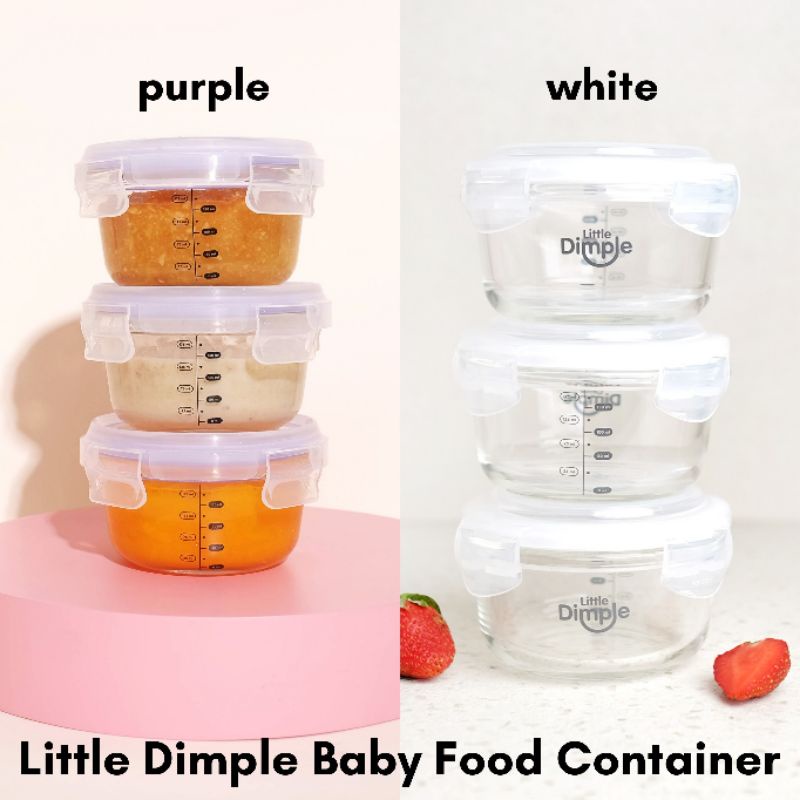 Little Dimple Baby Food Container isi. 3pcs 240ml FC818