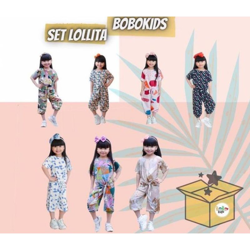 SET LOLITA Rayon  Bobo Kids Size 2345th //Grosir Minimal 10pcs