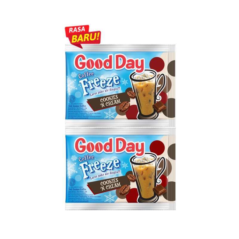 

Good day coffee freeze cookies cream isi 5 sachet