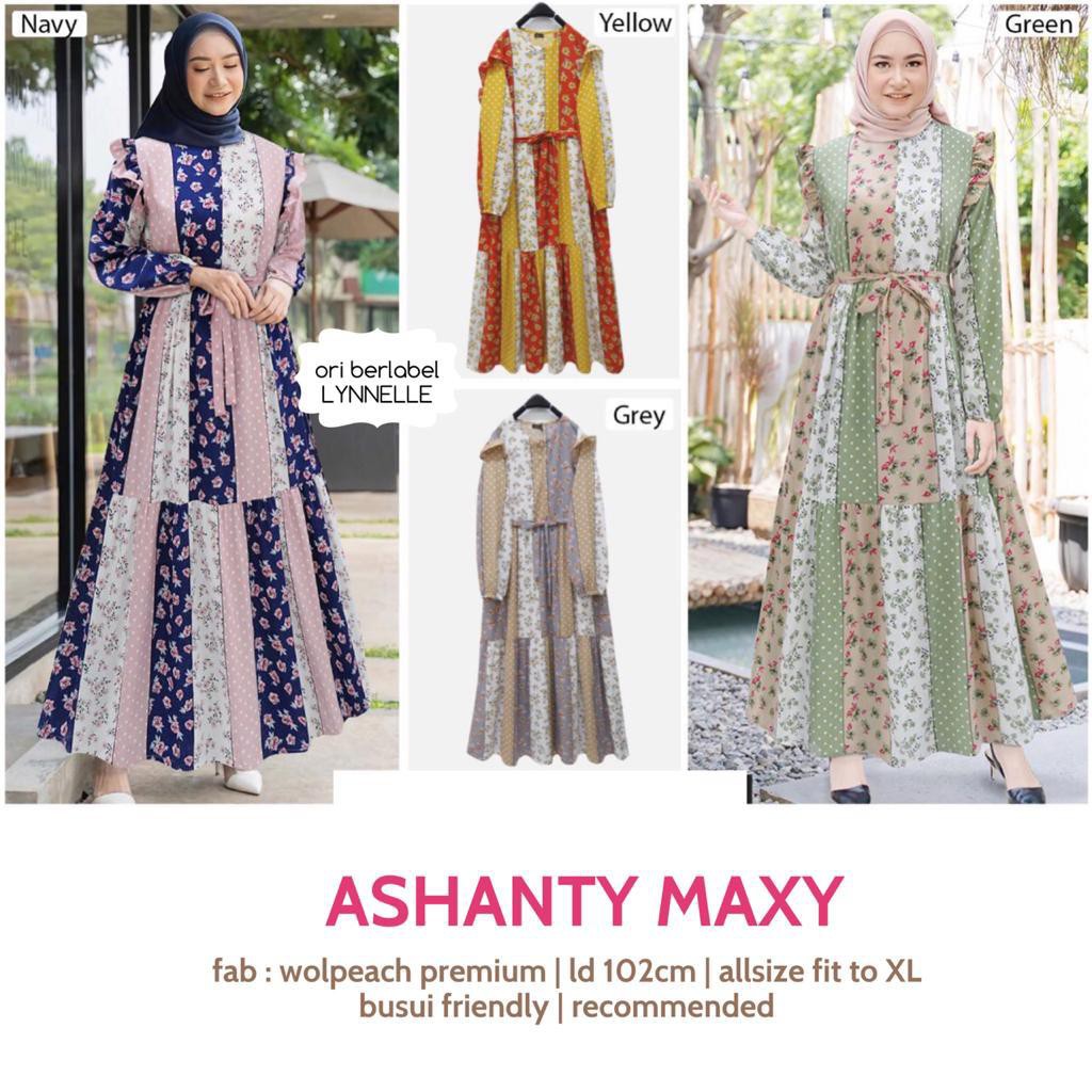 AllForYou ASHANTY MAXY DRESS Gamis Wanita Busui Friendly