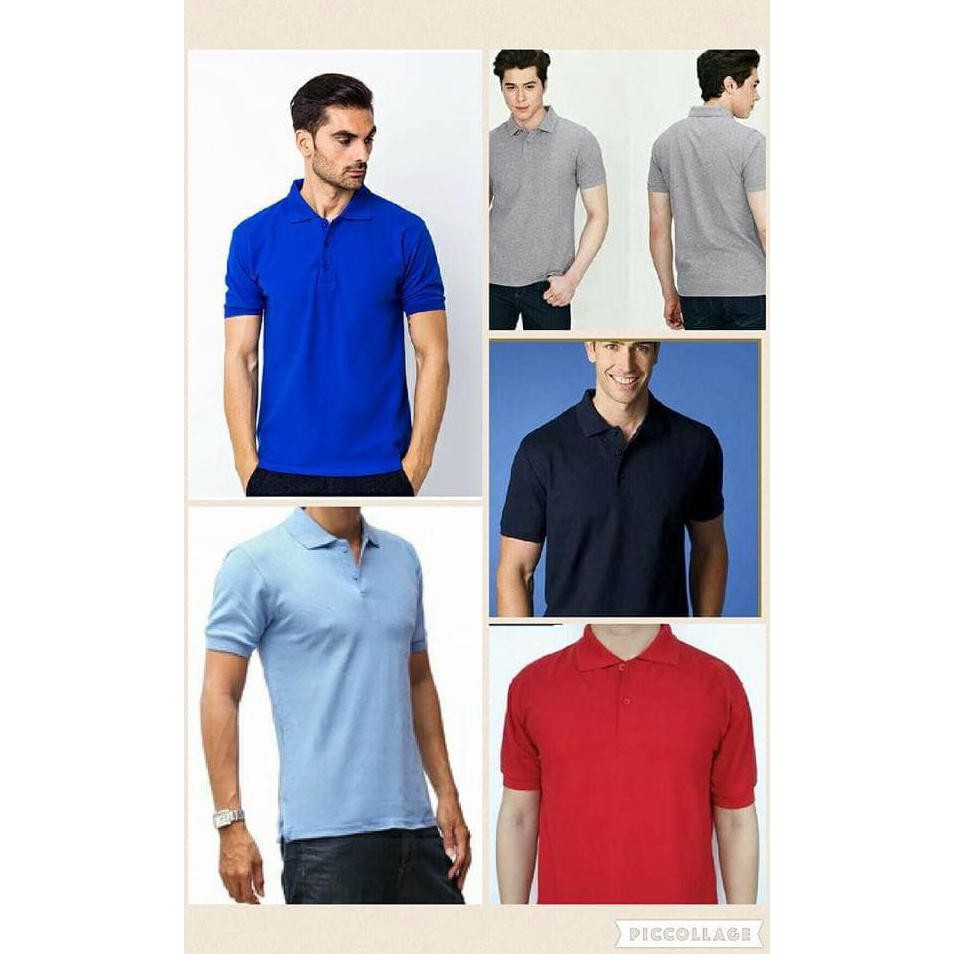 Kaos Kerah Merah -Kaos Kerah Merah Polos -Polo Polos -Kaos Kerah Polos - Merah, M High Quality