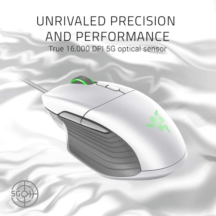 Razer Basilisk Chroma Mercury White Advanced FPS Gaming Mouse