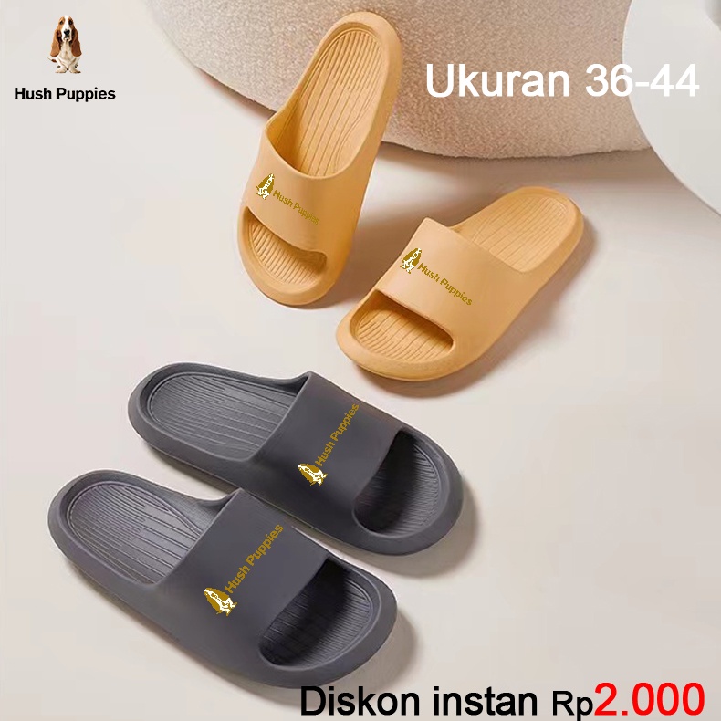 Hush Puppies Sandal Rumah Pria Empuk EVA Sandal Wanita Korea Murah Sendal Couple Santai Non-Slip Sandal Unisex