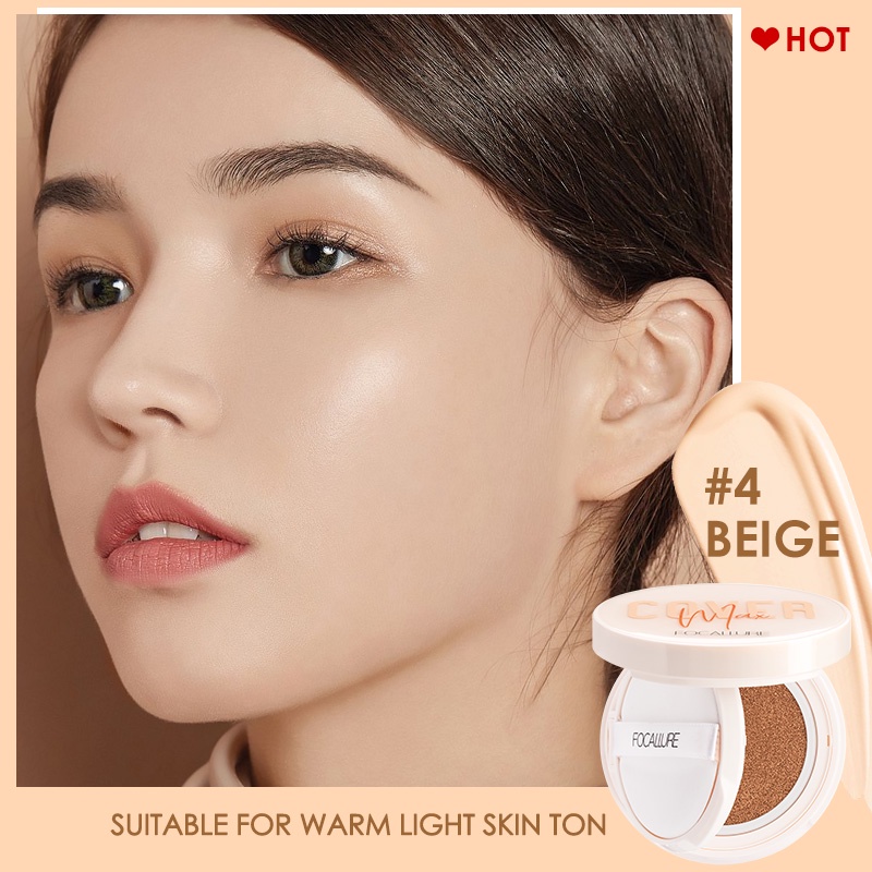 FOCALLURE Matte BB Cushion CC Cream Oil Control High Coverage