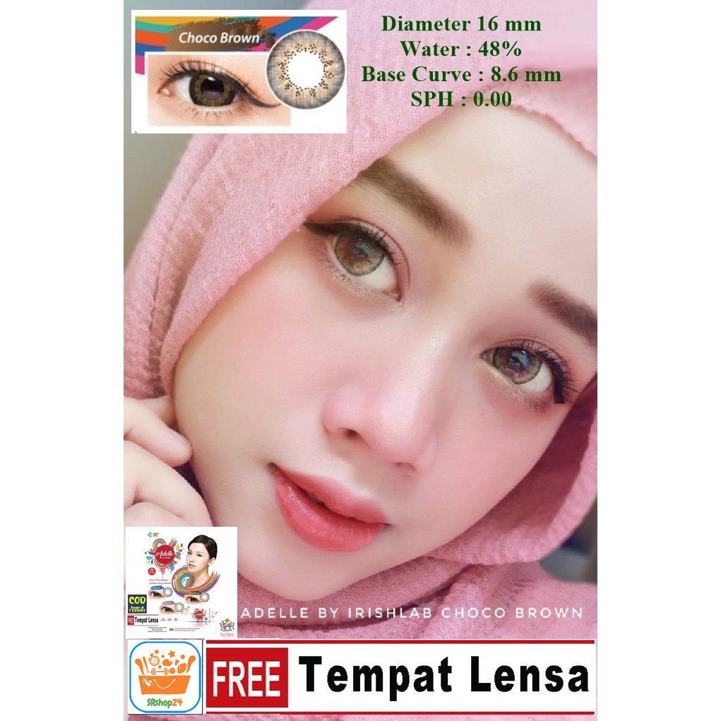 SOFTLENS ADELLE NORMAL BIG EYES 16mm by IRISLAB GRATIS TEMPAT SOFLEN